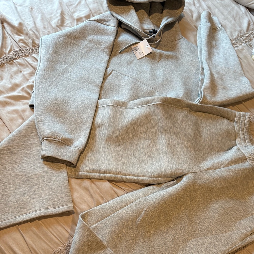 Forever 21 Gray Hoodie and Sweatpants Set